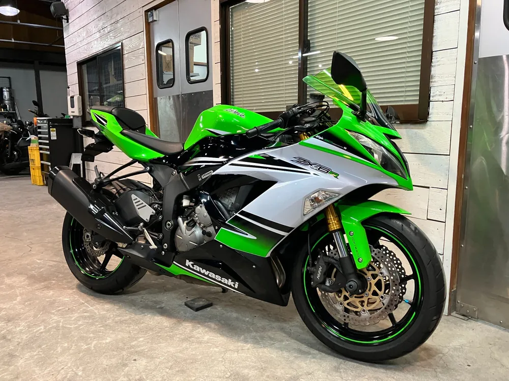 Kawasaki Ninja ZX-6RABS 2015, lime / black / white, фото 7