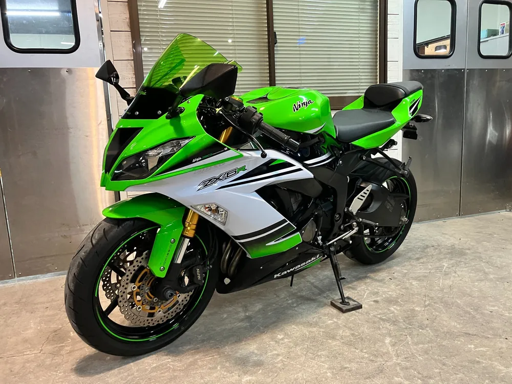 Kawasaki Ninja ZX-6RABS 2015, lime / black / white, фото 8