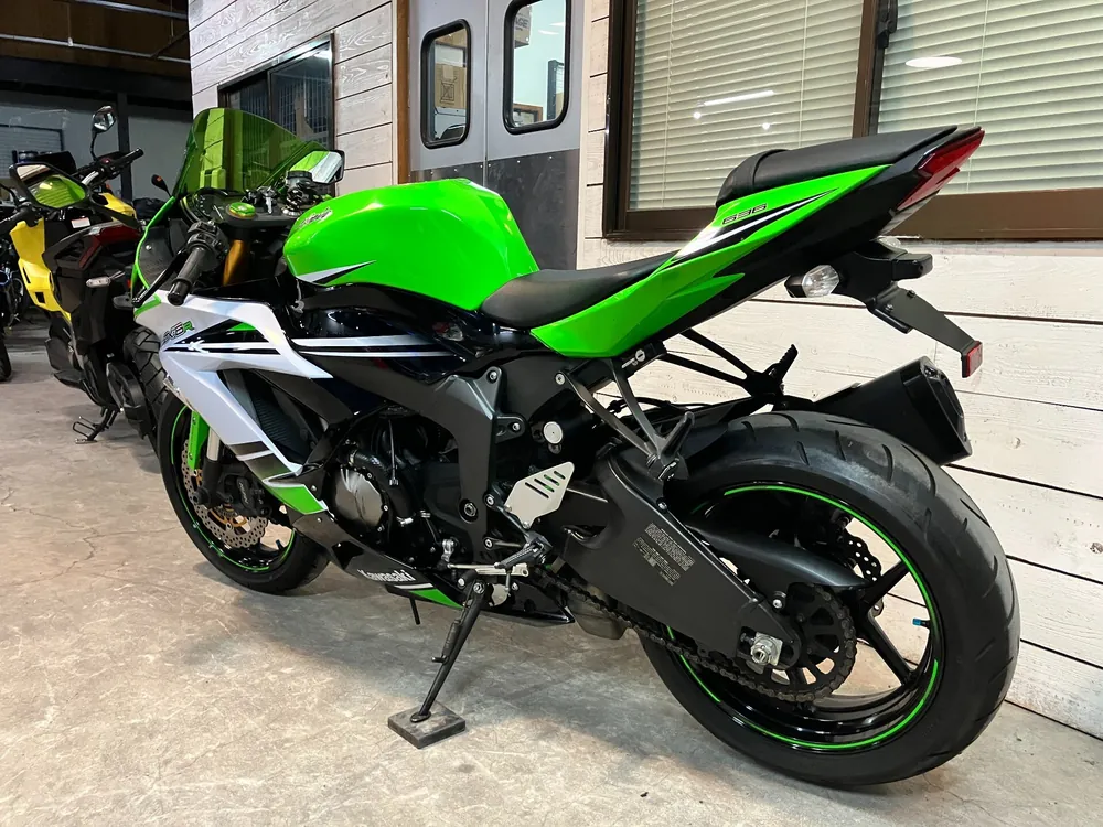 Kawasaki Ninja ZX-6RABS 2015, lime / black / white, фото 9