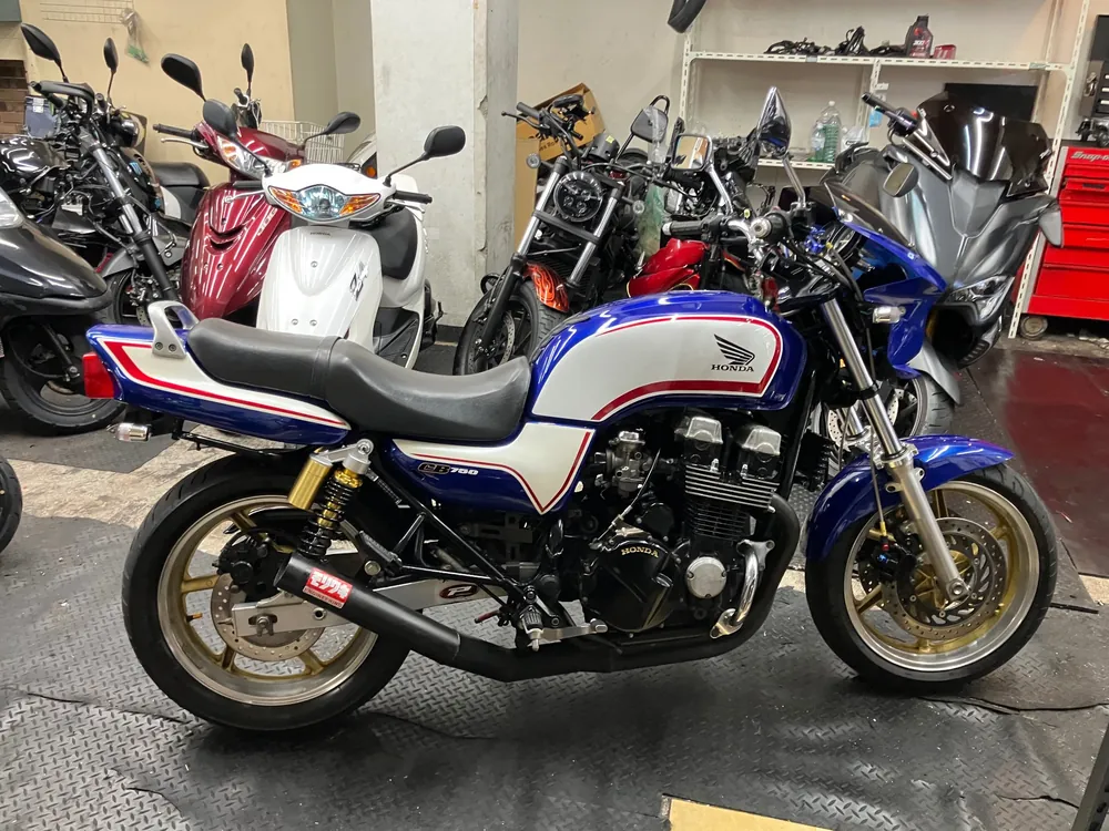 Honda CB750 2000, белый, синий, фото 2