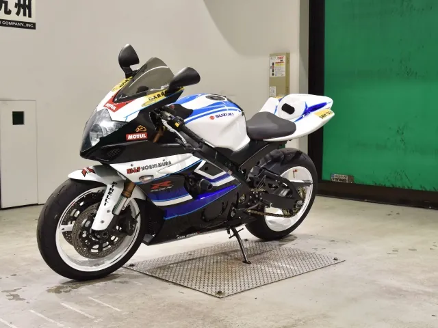 Suzuki GSX-R1000 2005, белый, синий, фото 4