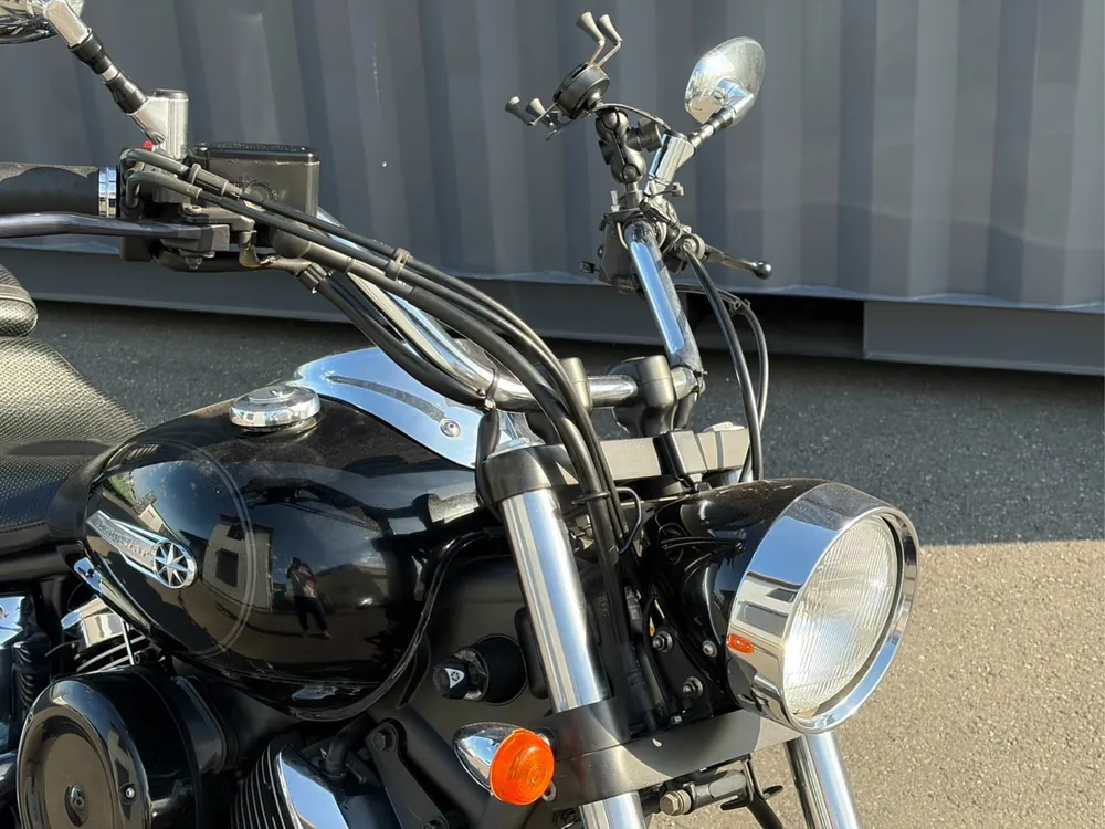 Yamaha Dragstar 1100 2010, чёрный, фото 3