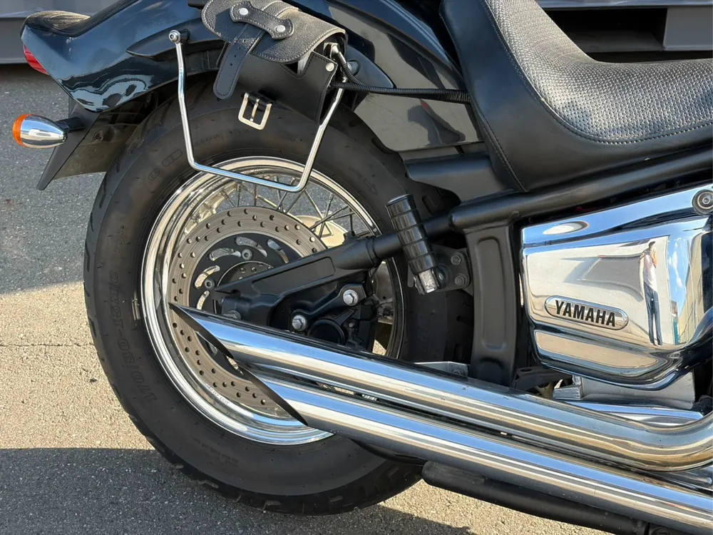 Yamaha Dragstar 1100 2010, чёрный, фото 6
