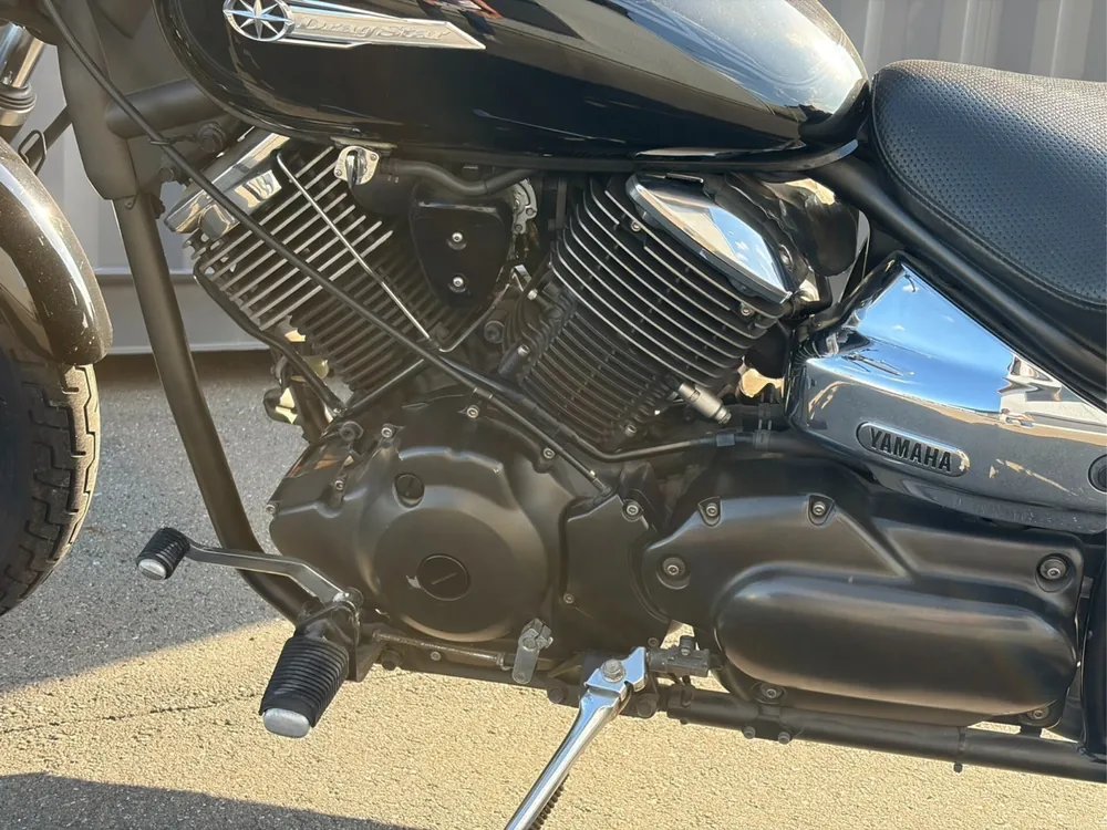 Yamaha Dragstar 1100 2010, чёрный, фото 9