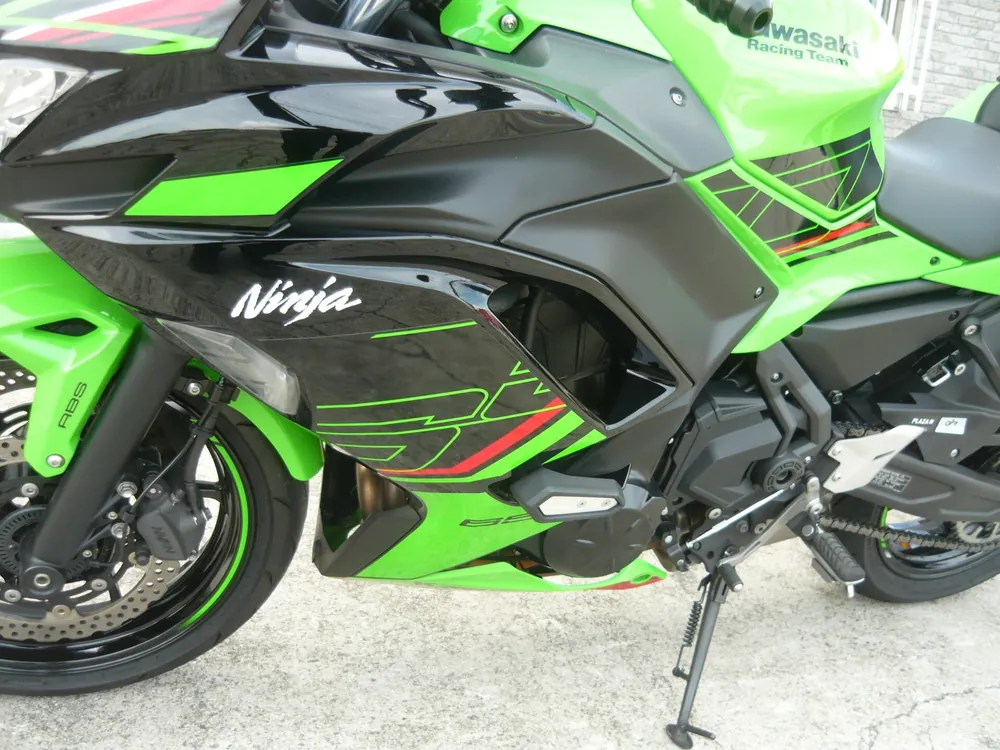 Kawasaki Z650A 2024, lime / black, фото 8