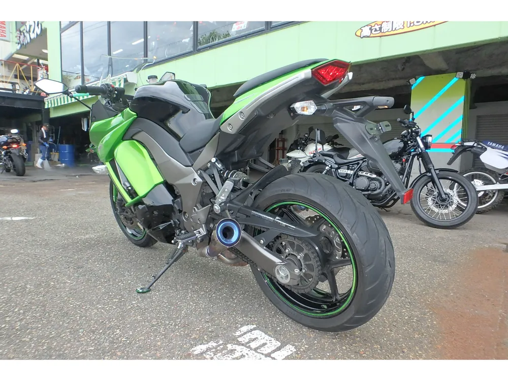 Kawasaki Ninja 1000 2011, black/green, фото 12