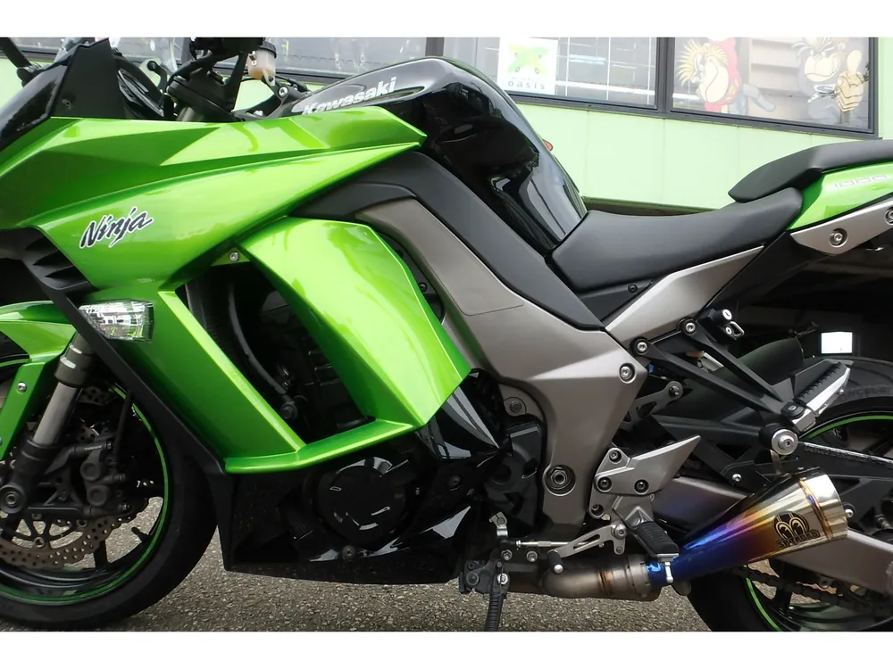 Kawasaki Ninja 1000 2011, black/green, фото 14