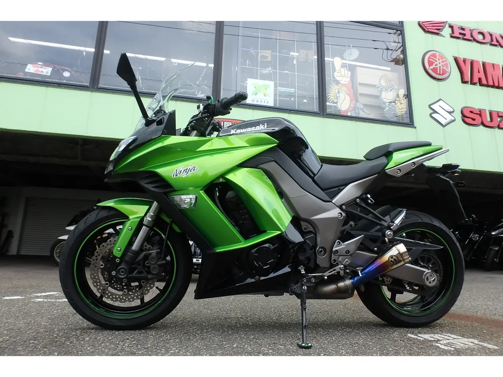 Kawasaki Ninja 1000 2011, black/green, фото 17