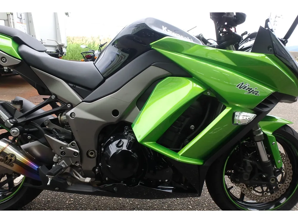 Kawasaki Ninja 1000 2011, black/green, фото 5
