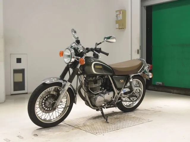 Yamaha SR400 2014, зелёный, фото 4