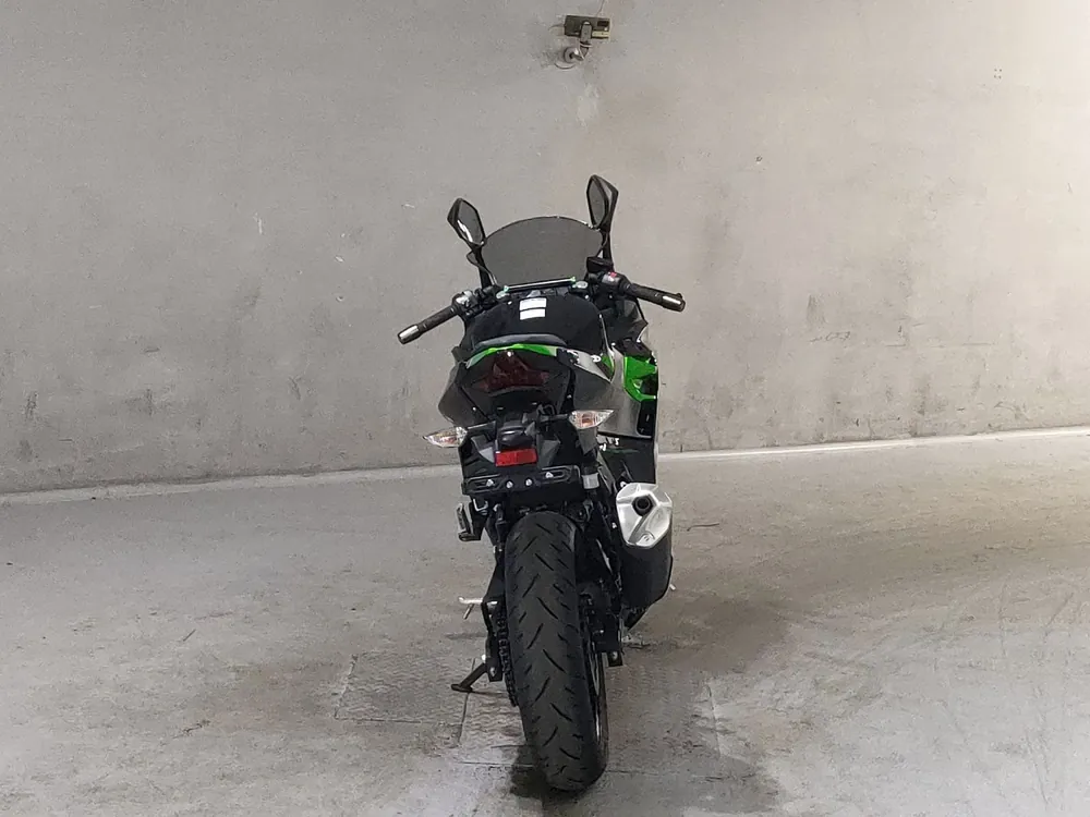 Kawasaki Z400 2023, black / green, фото 4