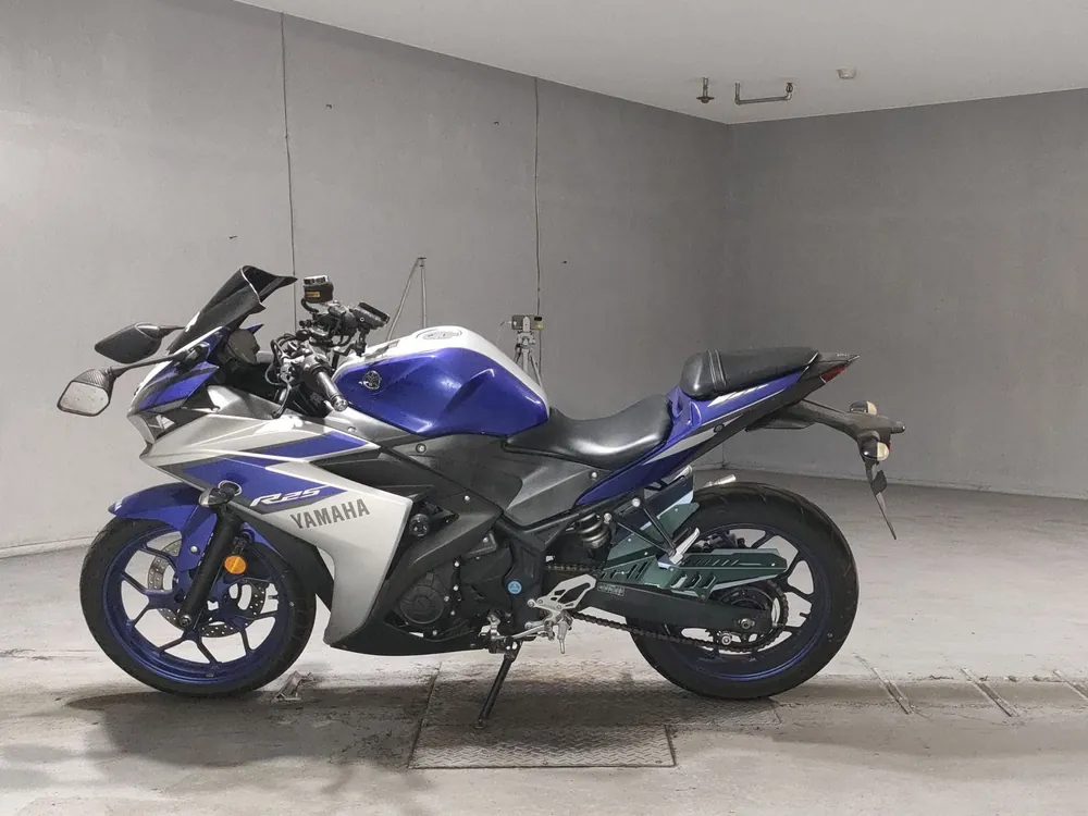 Yamaha YZF-R25, серебристый, синий, фото 2