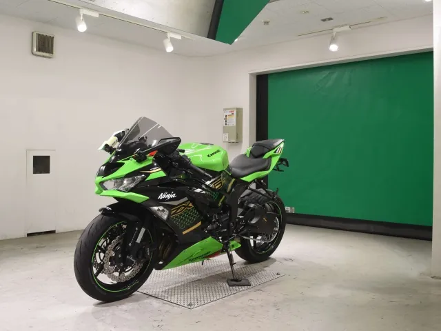 Kawasaki Zx-6Ra 2020, чёрный, зелёный, фото 4