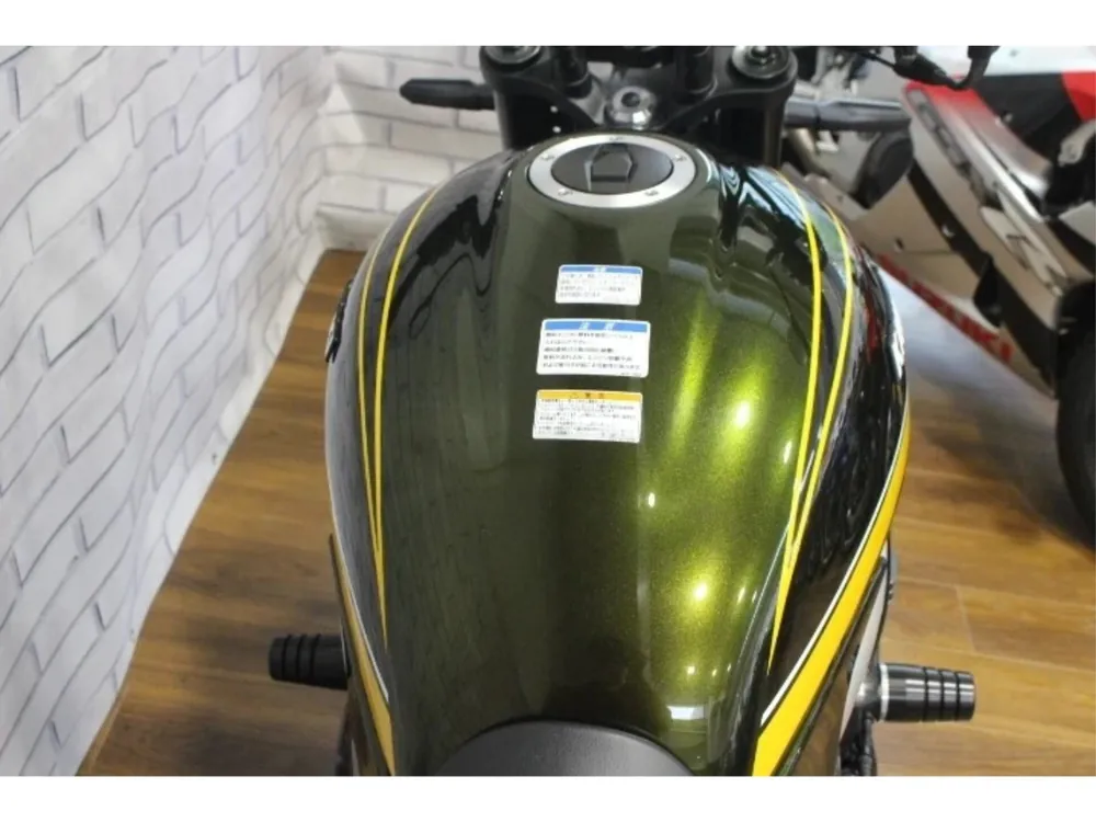 Kawasaki Z900RS 2021, жёлтый, зелёный, фото 8