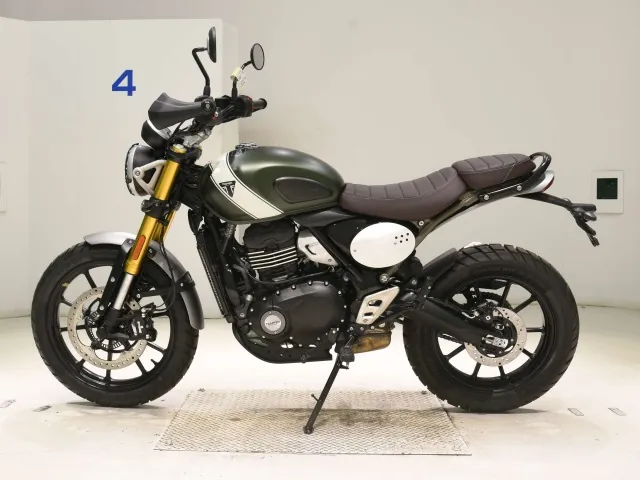 Triumph Scrambler 400 X 2026, зелёный, фото 2
