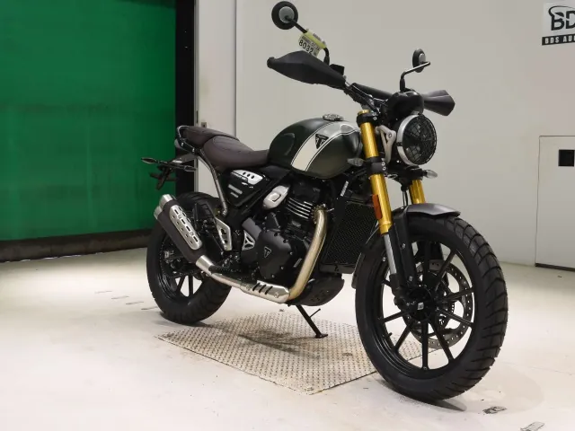 Triumph Scrambler 400 X 2026, зелёный, фото 3
