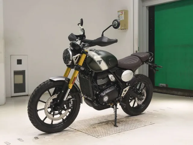 Triumph Scrambler 400 X 2026, зелёный, фото 4