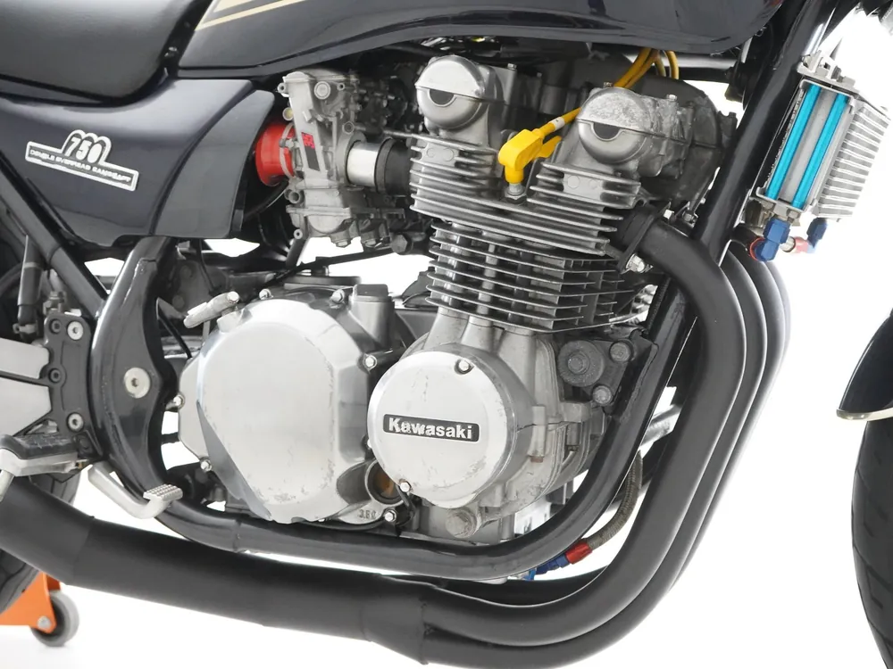 Kawasaki Zephyr750RS 1995, navy blue/gold, фото 6