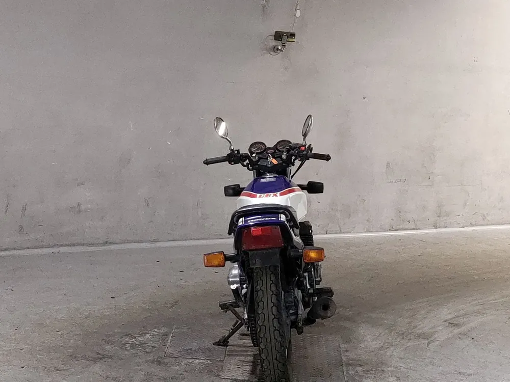 Honda CBX400F, белый, синий, фото 4