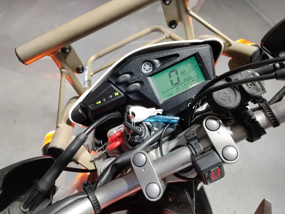 Yamaha Serow 250, white / orange, фото 5