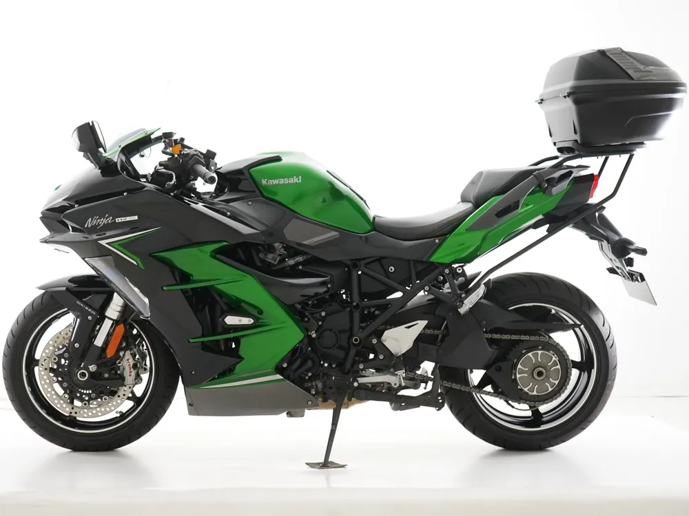 Kawasaki Ninja H2 SX 2022, green / black, фото 2