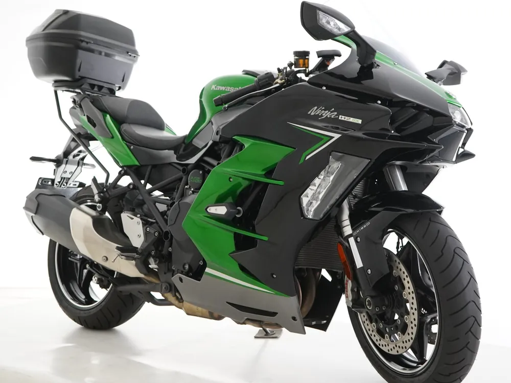 Kawasaki Ninja H2 SX 2022, green / black, фото 4